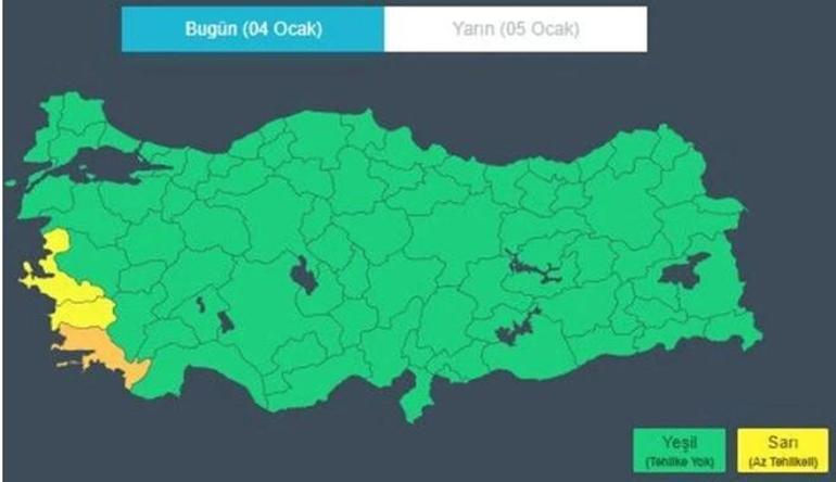 Son Dakika Meteorolojik Uyarılar